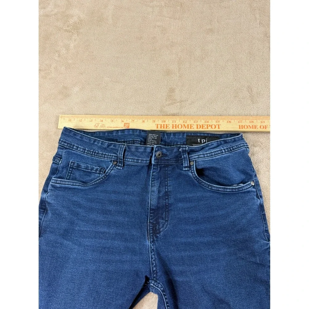 The Pertect Jean TPJ Slim Thick‎ Jeans Men's Size 34x32 Blue wash Denim EUC